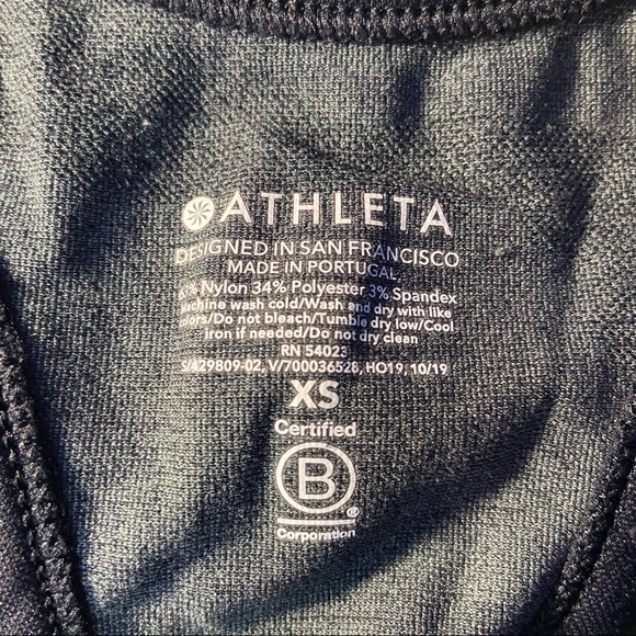 Athleta Speedlight Camo Racerback Tank Black Gray Seamless Anti Odor - Picture 4 of 9